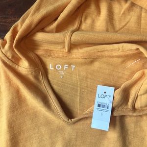 LOFT Tunic Hoodie Golden Yellow Size Small